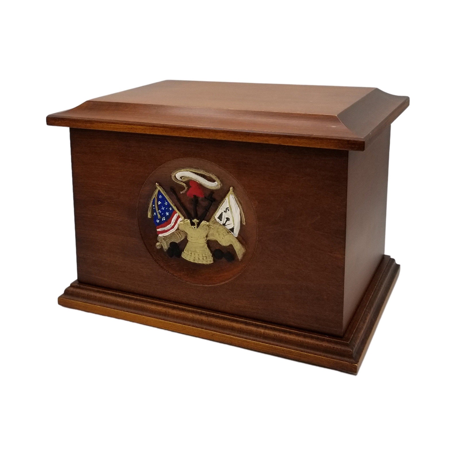 Maple Army Urn With a Walnut Satin Finish Painted Etsy