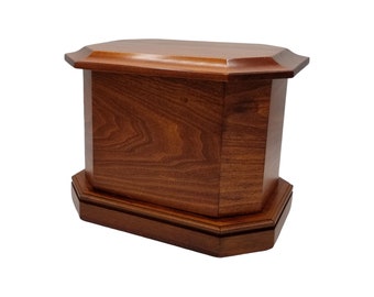 Londonderry Poplar Urn with a Cherry Satin Finish