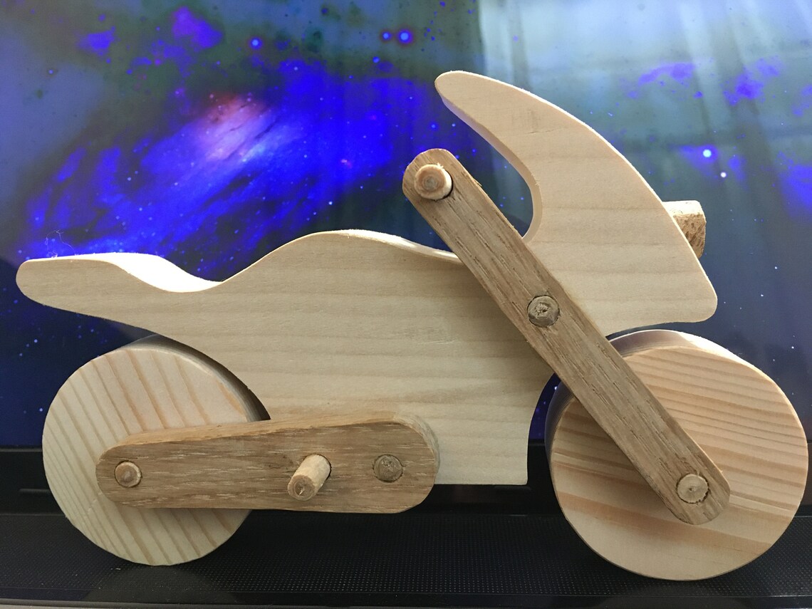 MotorcycleScroll saw pattern. Toy motorcycle. Wooden Etsy