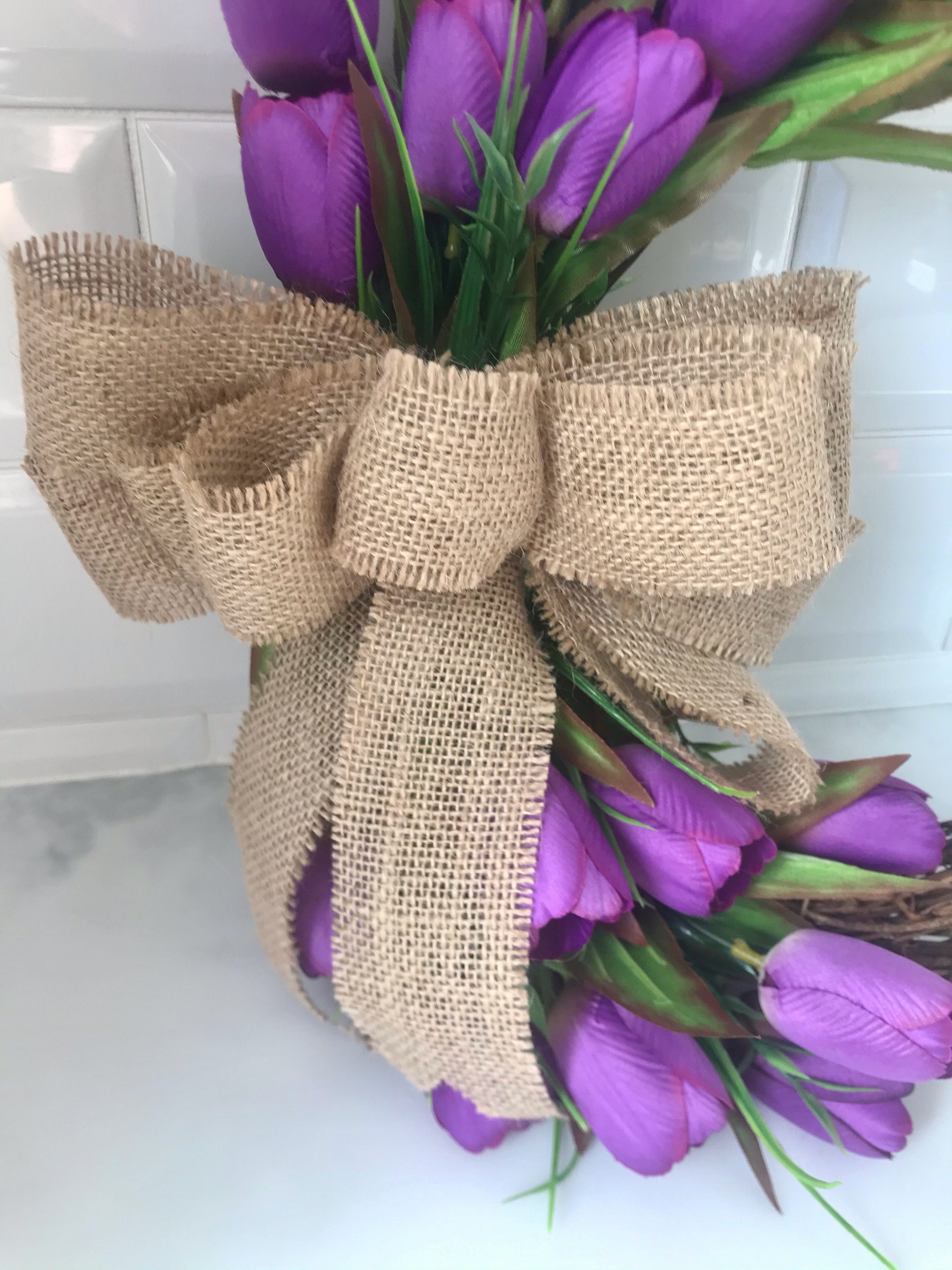 - Tulip Tapestry: An Exquisite Faux Tulip Wreath For Timeless Charm