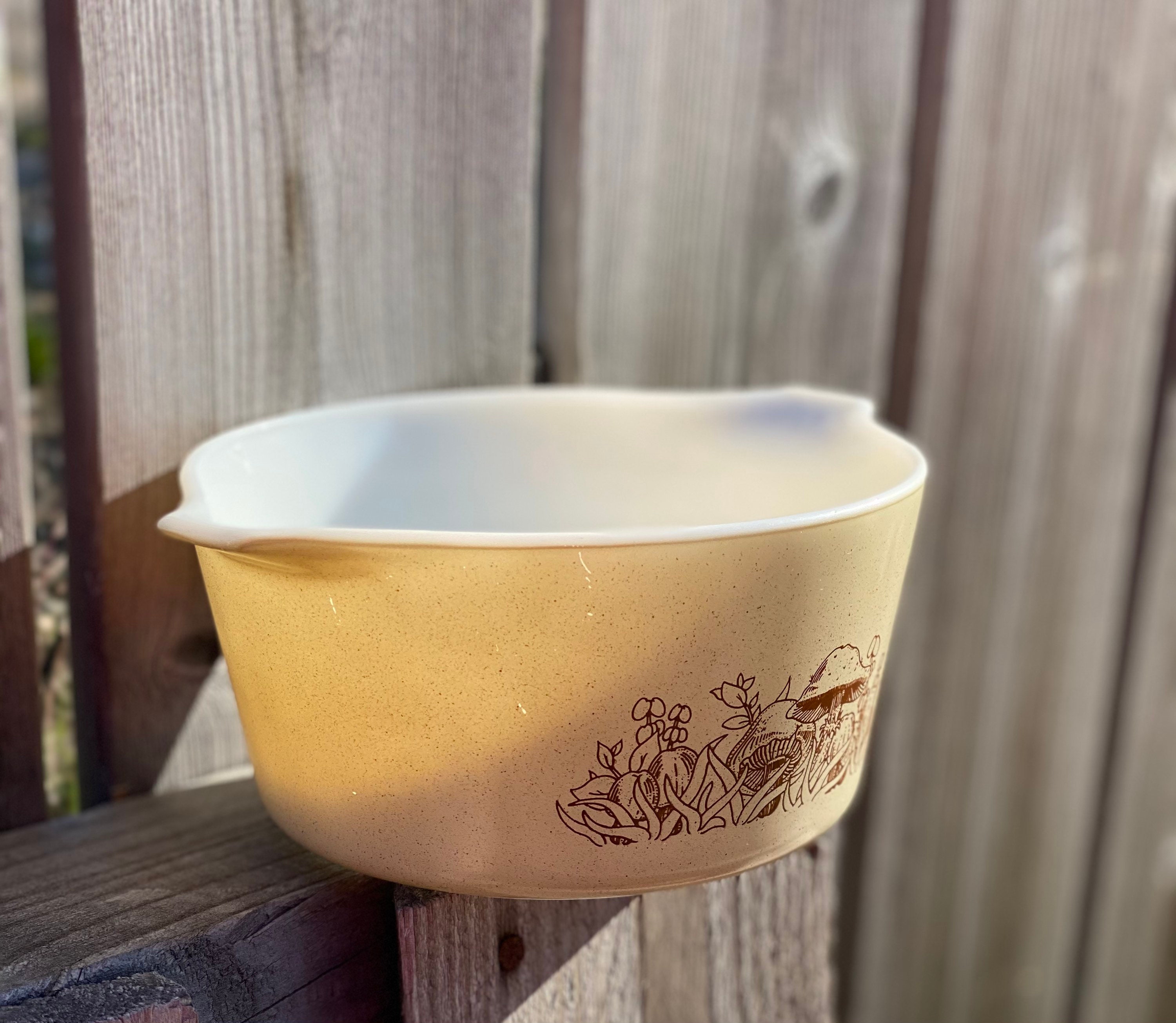 Pyrex Mushrooms Pattern 473B 1 Litre Etsy