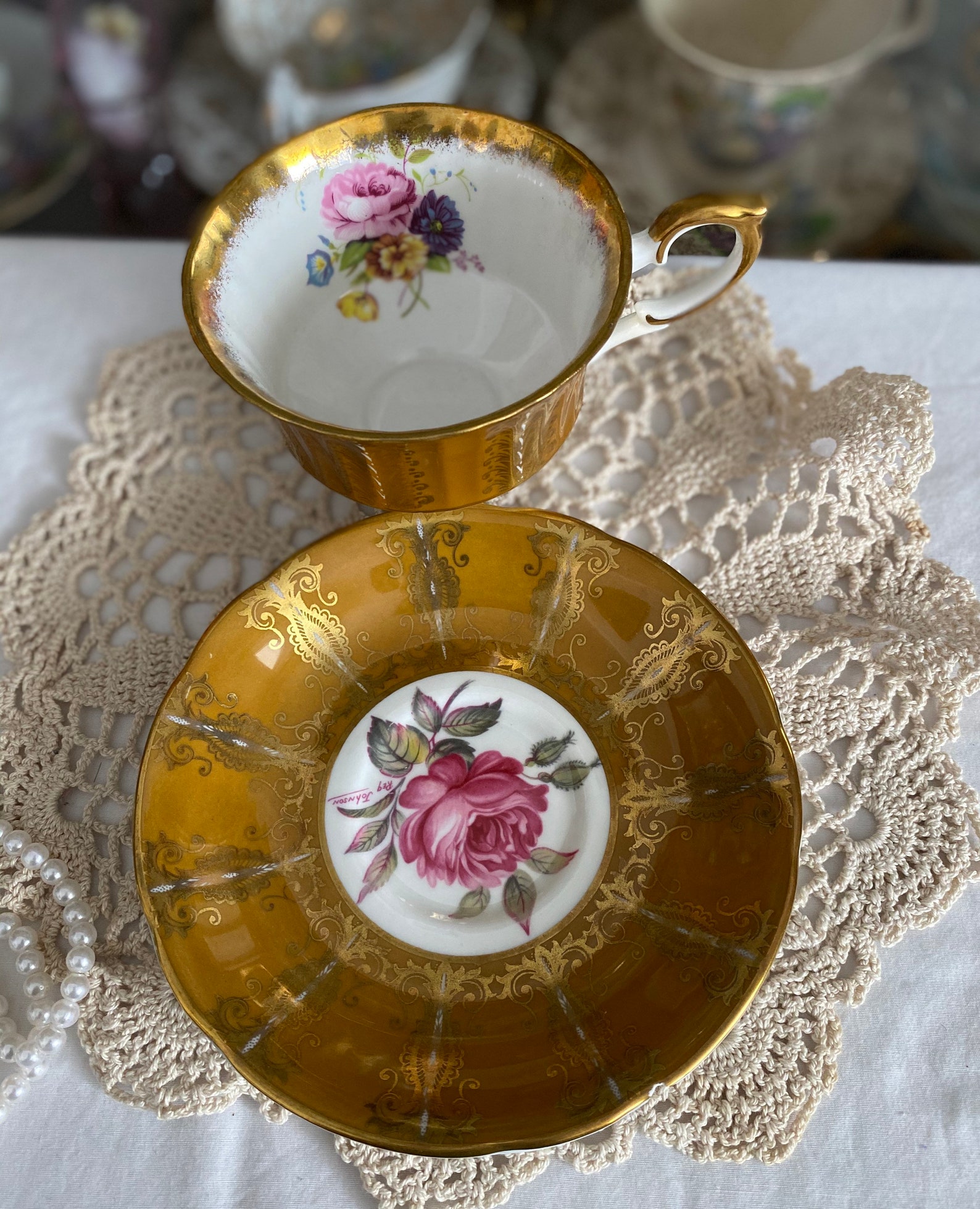 Vtg Paragon Fine Bone China By appointment to her Etsy