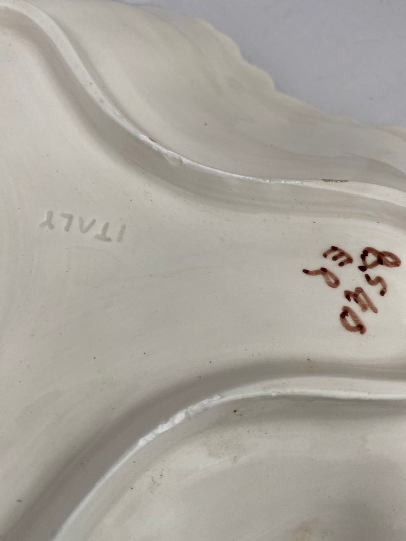 Made in Italy divided serving plate tray nut candy dish