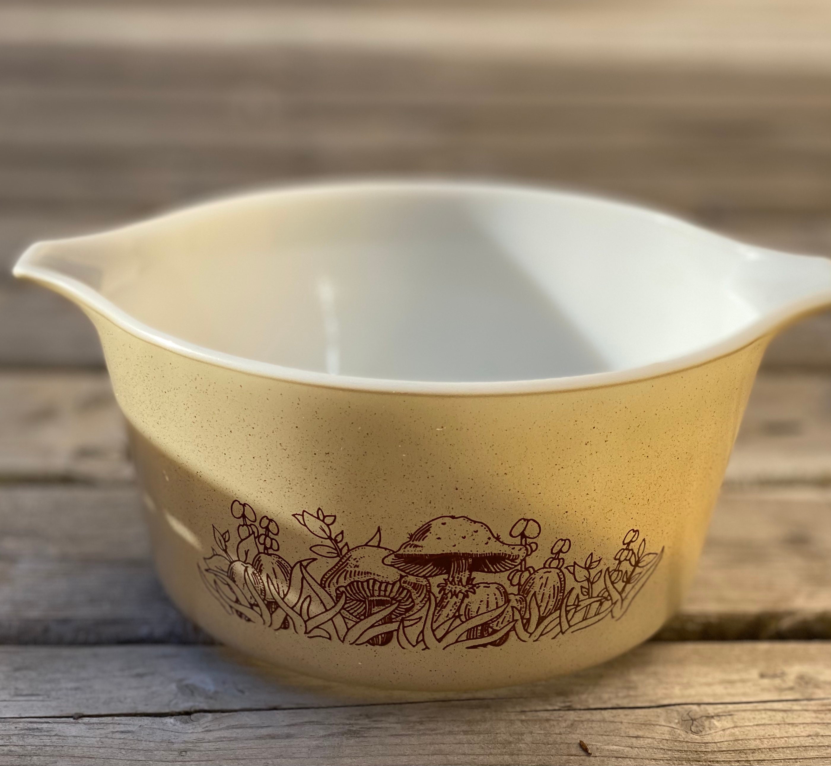 Pyrex Mushrooms Pattern 473B 1 Litre Etsy