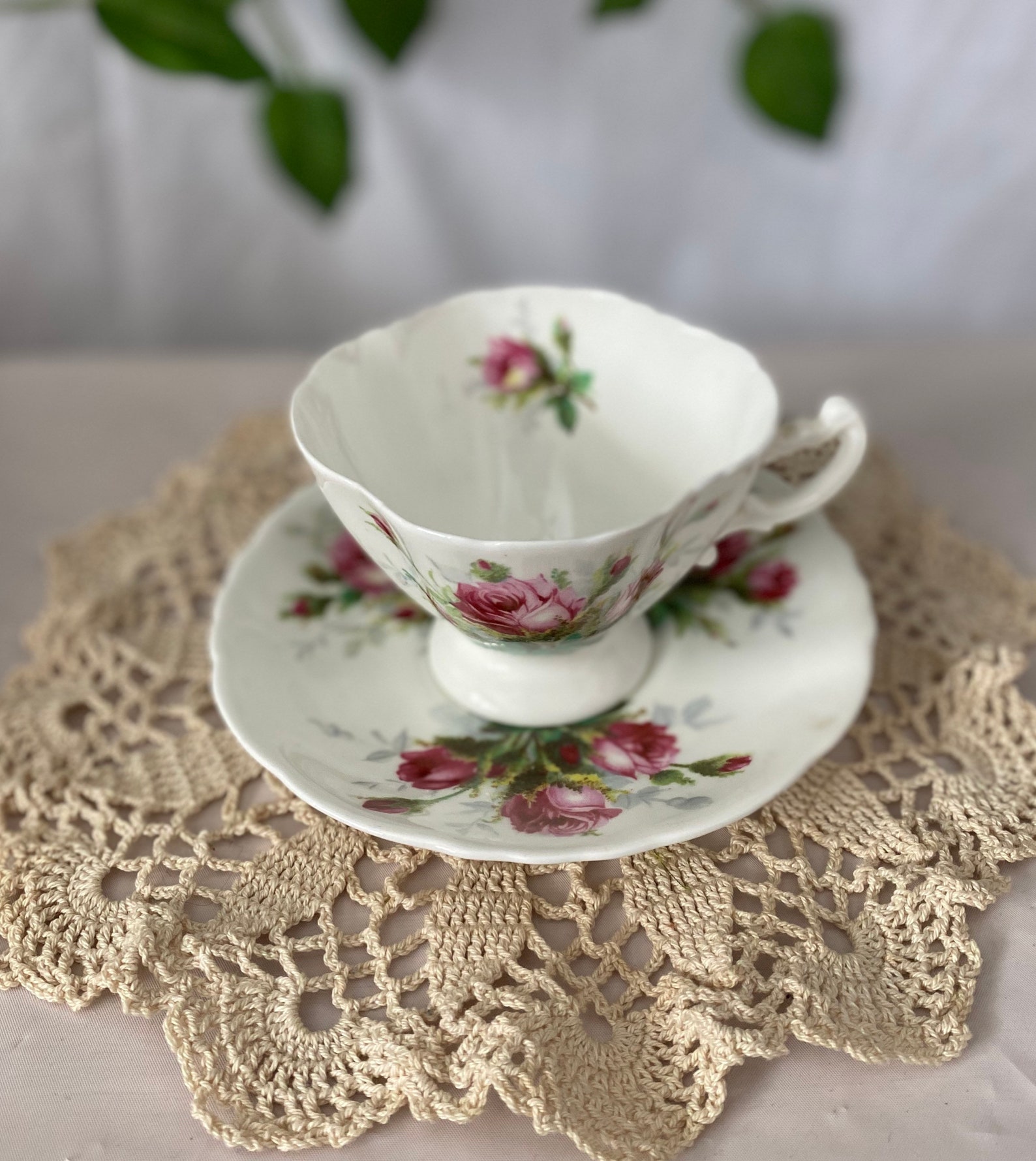 Hammersley Bone China made in England Roses pattern tea cup Etsy