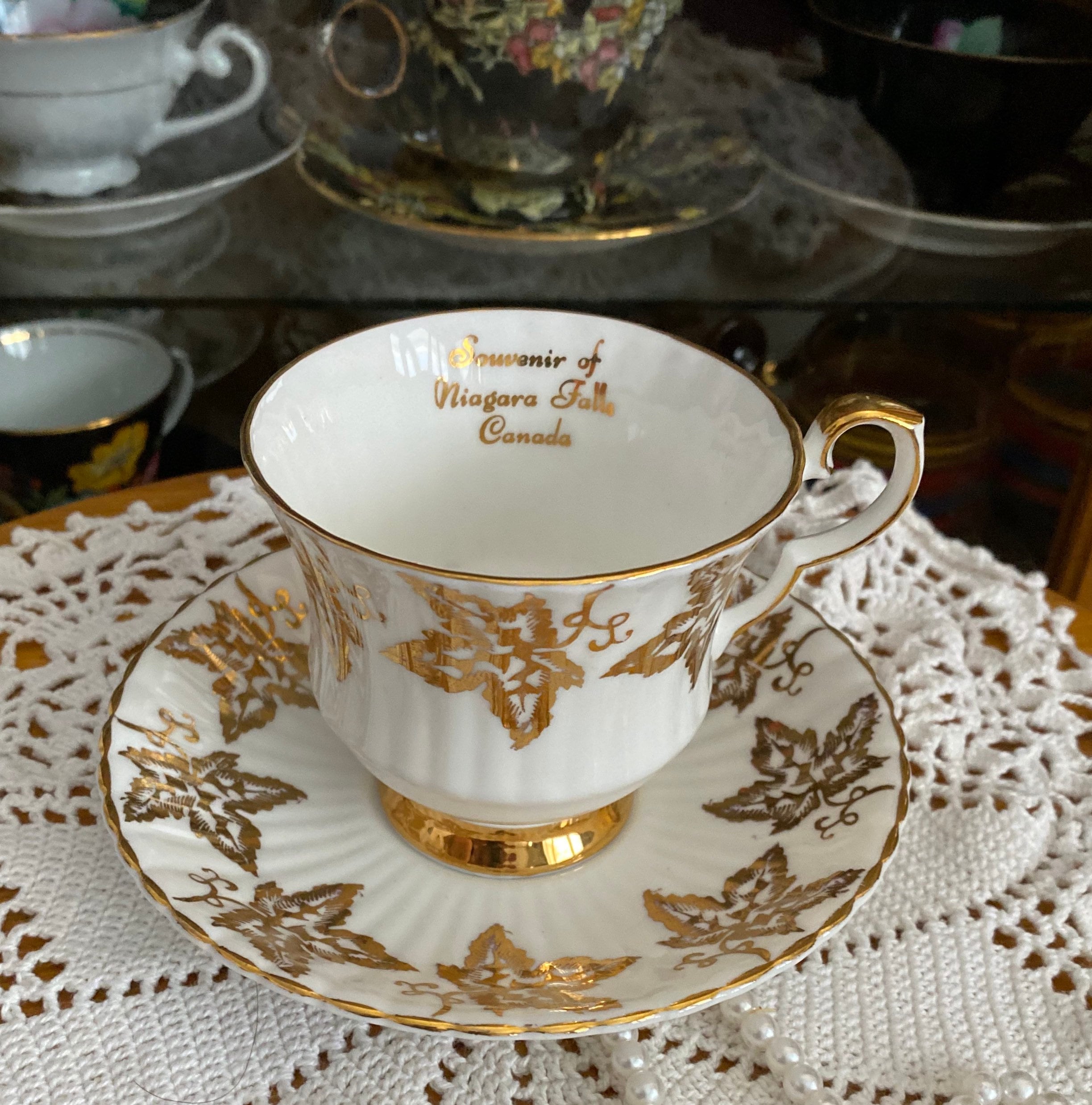 Vtg Royal Windsor Fine Bone China England Souvenir of Niagara Etsy