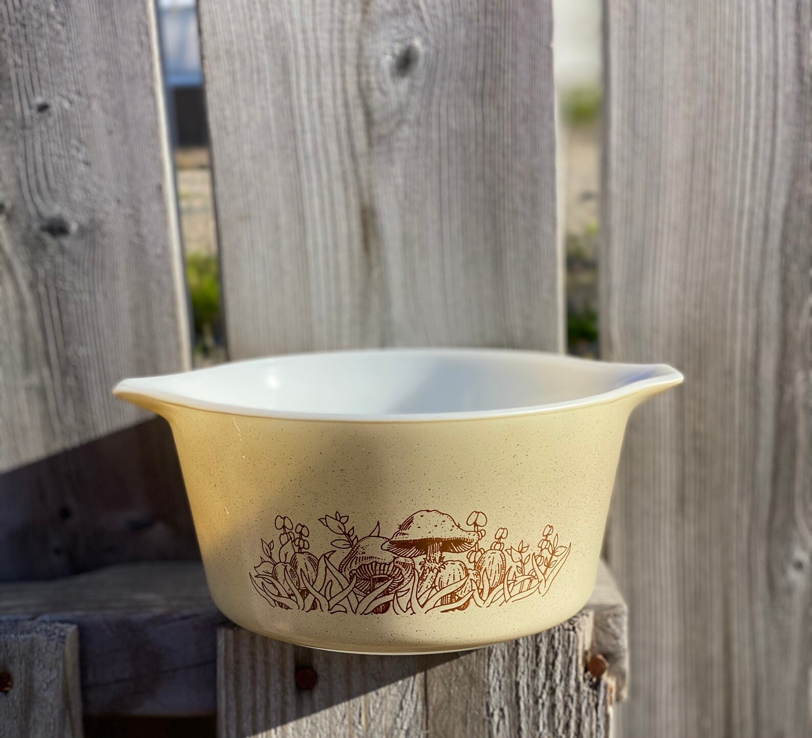 Pyrex Mushrooms Pattern 473B 1 Litre Etsy