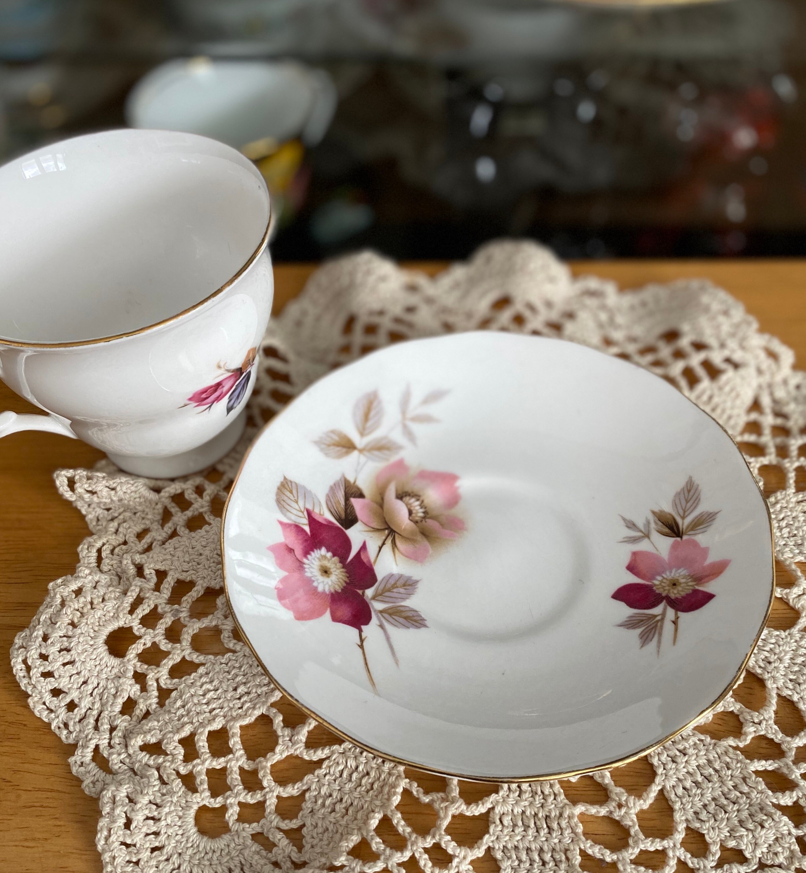 Vtg Royal Vale Bone China Made in England tea cup and saucer Etsy