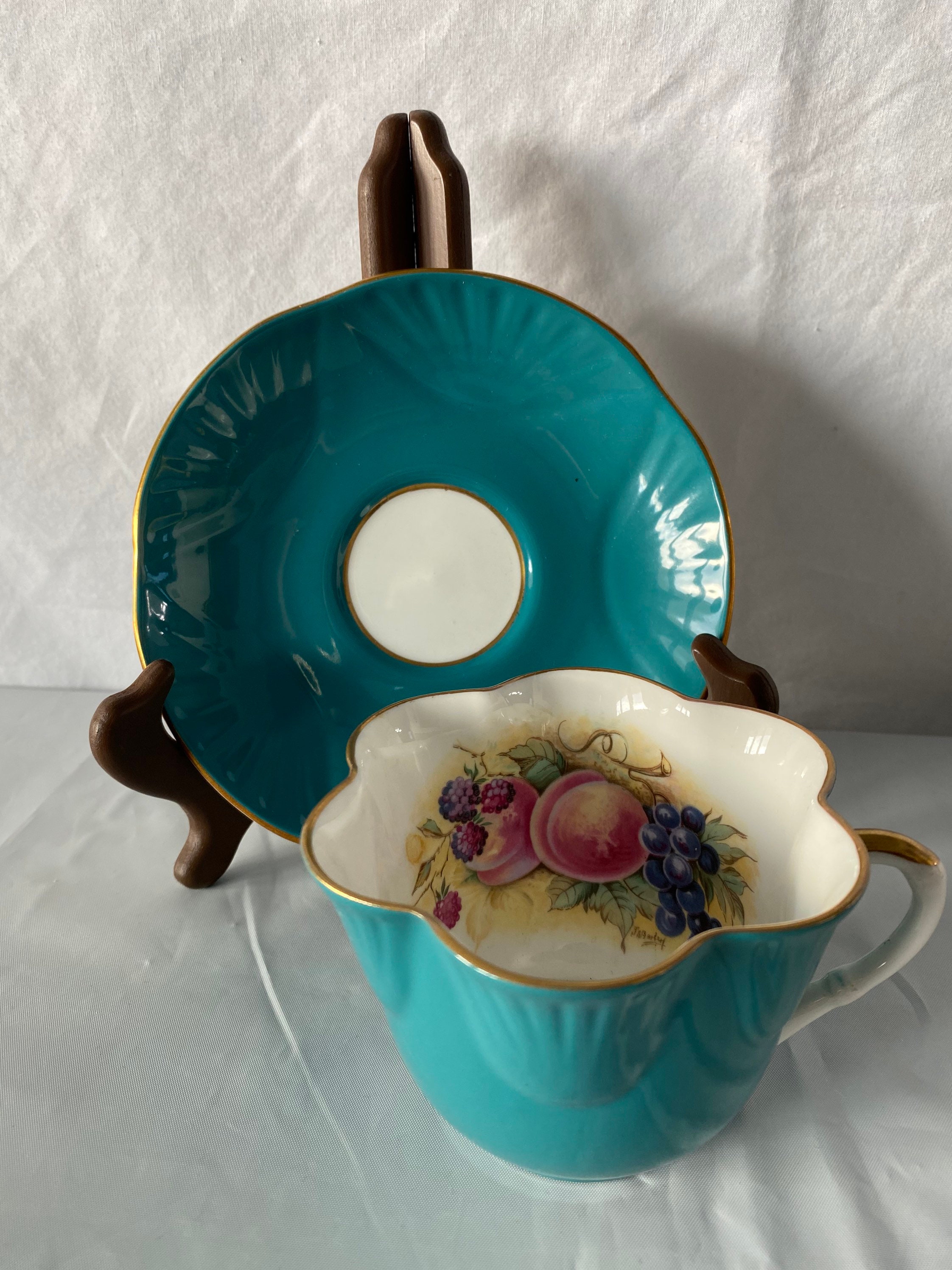 Signed Crown Staffordshire Fine Bone China Est 1801 England Etsy Canada