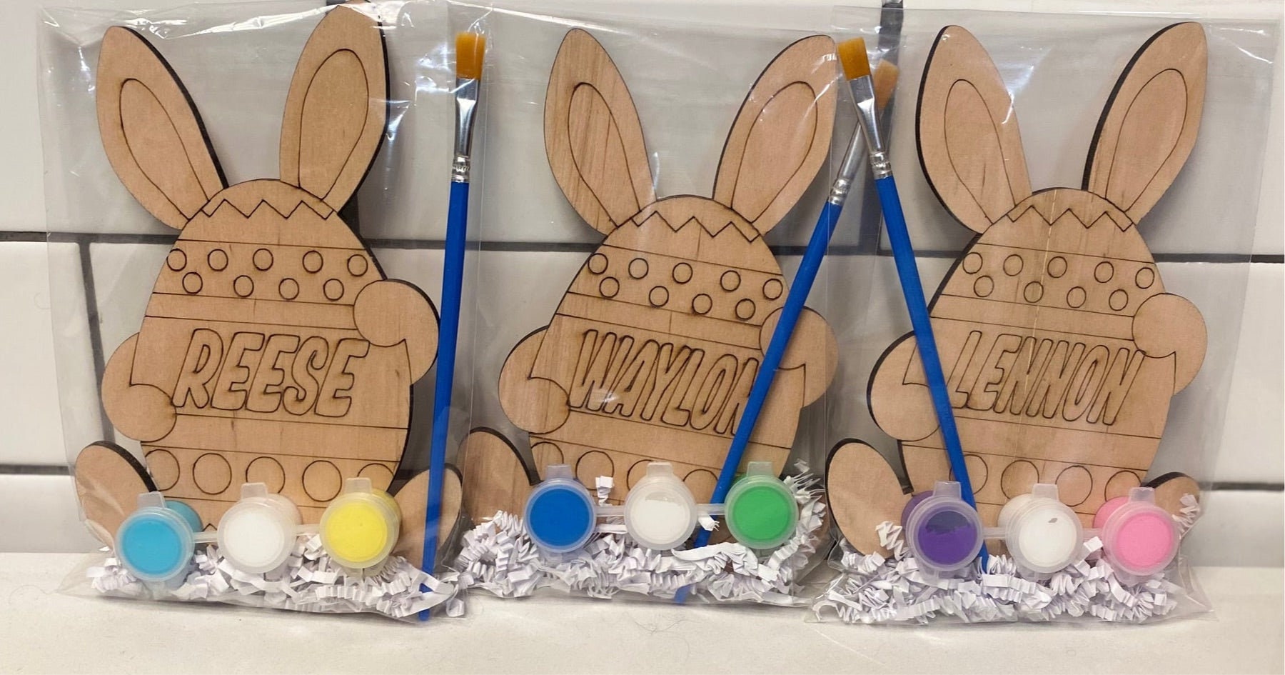 Personalized Easter Paint Kit Custom Easter Bunny Craft Unique Kids Craft Etsy