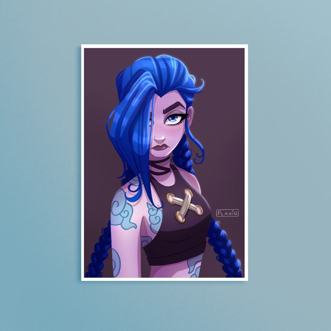 Art Print, Jinx League of Legends - Etsy