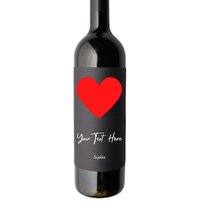 Regalo di anniversario personalizzato / Regalo di San Valentino / Etichetta per vino personalizzata / Regalo di fidanzamento / Etichetta per vino personalizzata / Download immediato