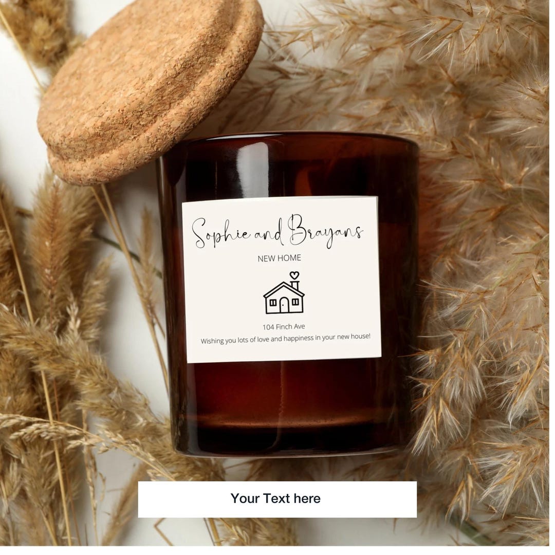 Custom Candle Labels | Personalized Birthday Gift | Anniversary Gift ...