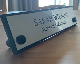 Desk Name plate, Desk name plaque, Office name plate