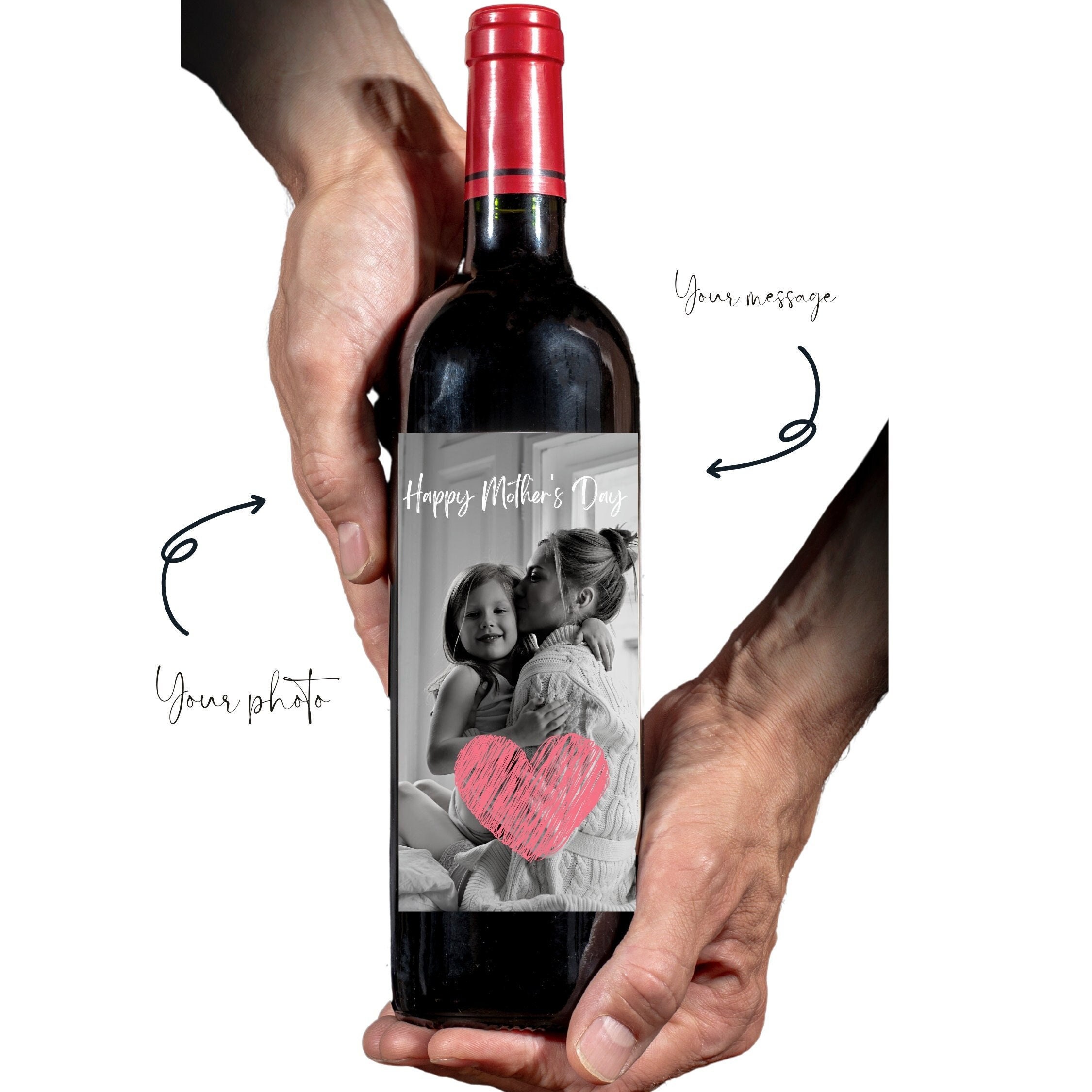 PRINTED Wine Label Mother’s Day Gift, Gift for Mom, Mom’s Gift, Wine Label for Mother’s Day, Custom Wine Label