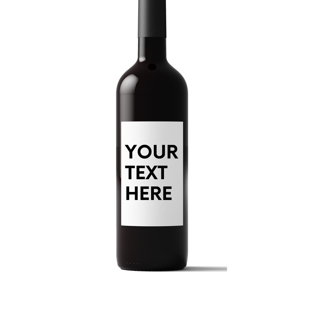 Printable Custom Wine Label File Personalized Bottle Label Birthday