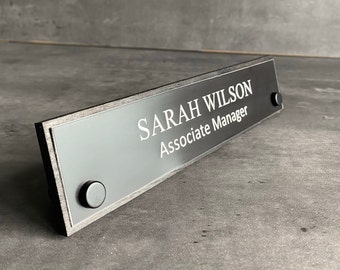 Desk Name plate, Desk name plaque, Office name plate