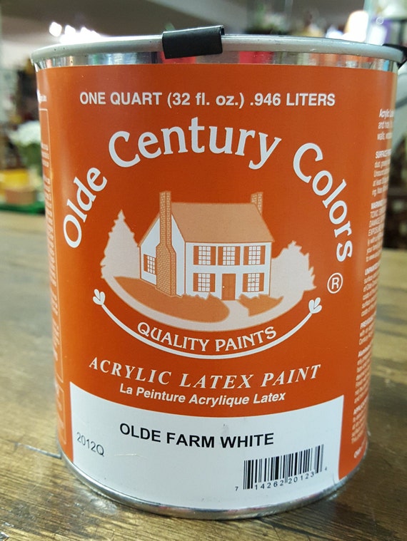 Olde Century Acrylic Latex Paint Olde Farm White Etsy