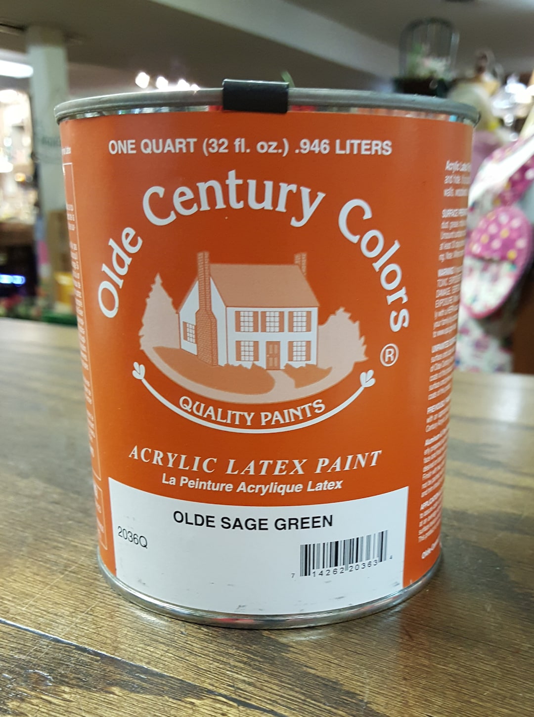 Olde Century Acrylic Latex Paint Olde Sage Green Quart Etsy
