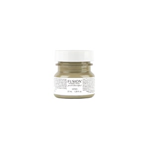 May include: A small bottle of Fusion Mineral Paint in the color Lichen. The bottle is 1.25 fl oz or 37 ml.