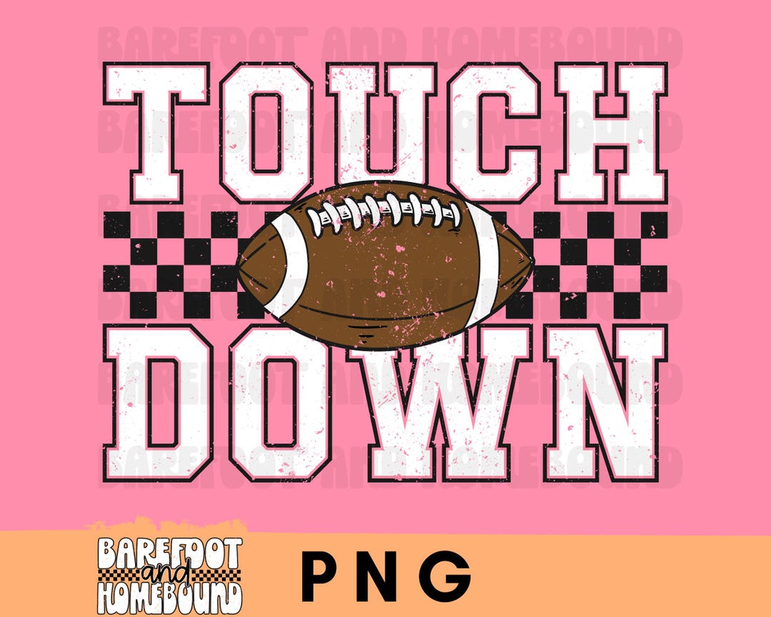 Checkered Touchdown PNG, Football Shirt Design, Checkerboard Football ...