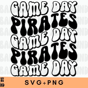 Game Day Pirates Mascot SVG PNG: School Football Design (Digital Download)