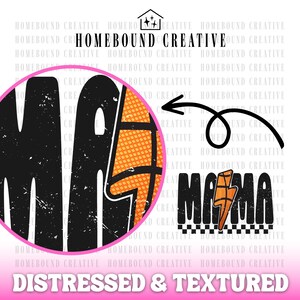 Mamá de baloncesto a cuadros PNG: Diseño de rayo (Descarga digital) imagen 3