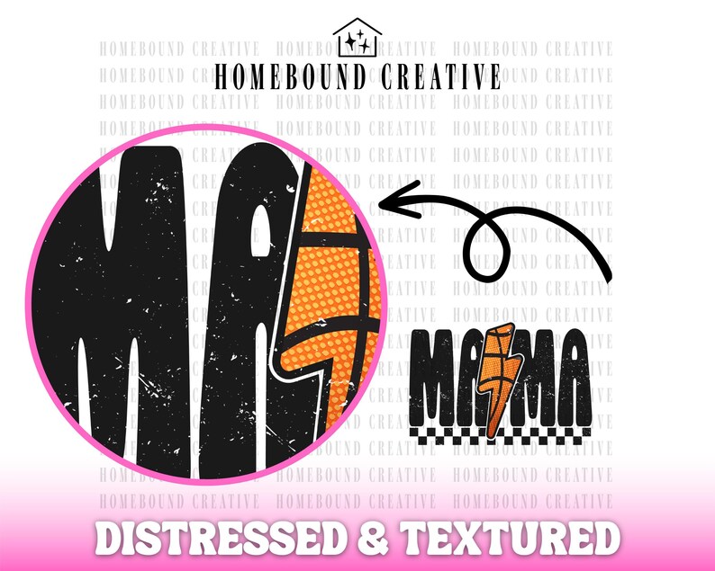 Mamá de baloncesto a cuadros PNG: Diseño de rayo (Descarga digital) imagen 3