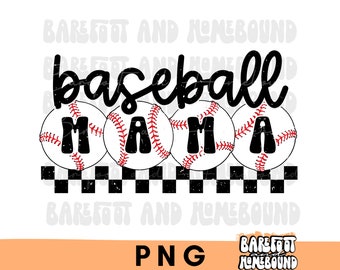 Checkered Baseball Mama PNG, Baseball PNG, Retro Baseball PNG, Baseball Season png, Baseball Shirt png, Checkerboard Baseball Game Day