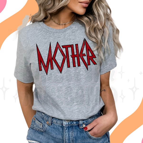 Rock Mother Slayer PNG, Rocker Mom Design, Trendy Mom Life Digital File, Cool Mom PNG, Simple Mom Band Digital