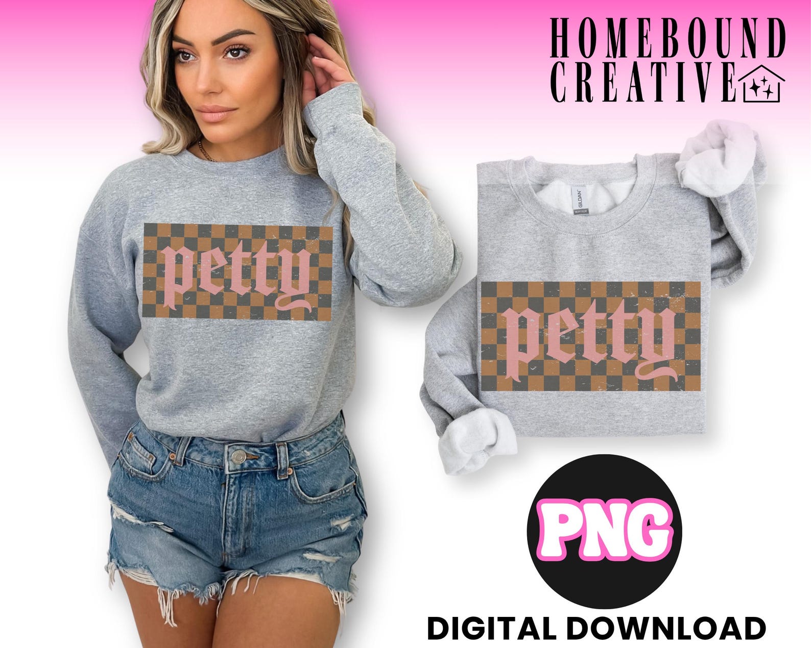 Preppy Checkards Checkered Petty PNG: Distressed Preppy Gothic Design (digital Download ...