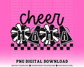 Mamá Animadora PNG: Diseño de camiseta para mamá con espíritu escolar (descarga digital)