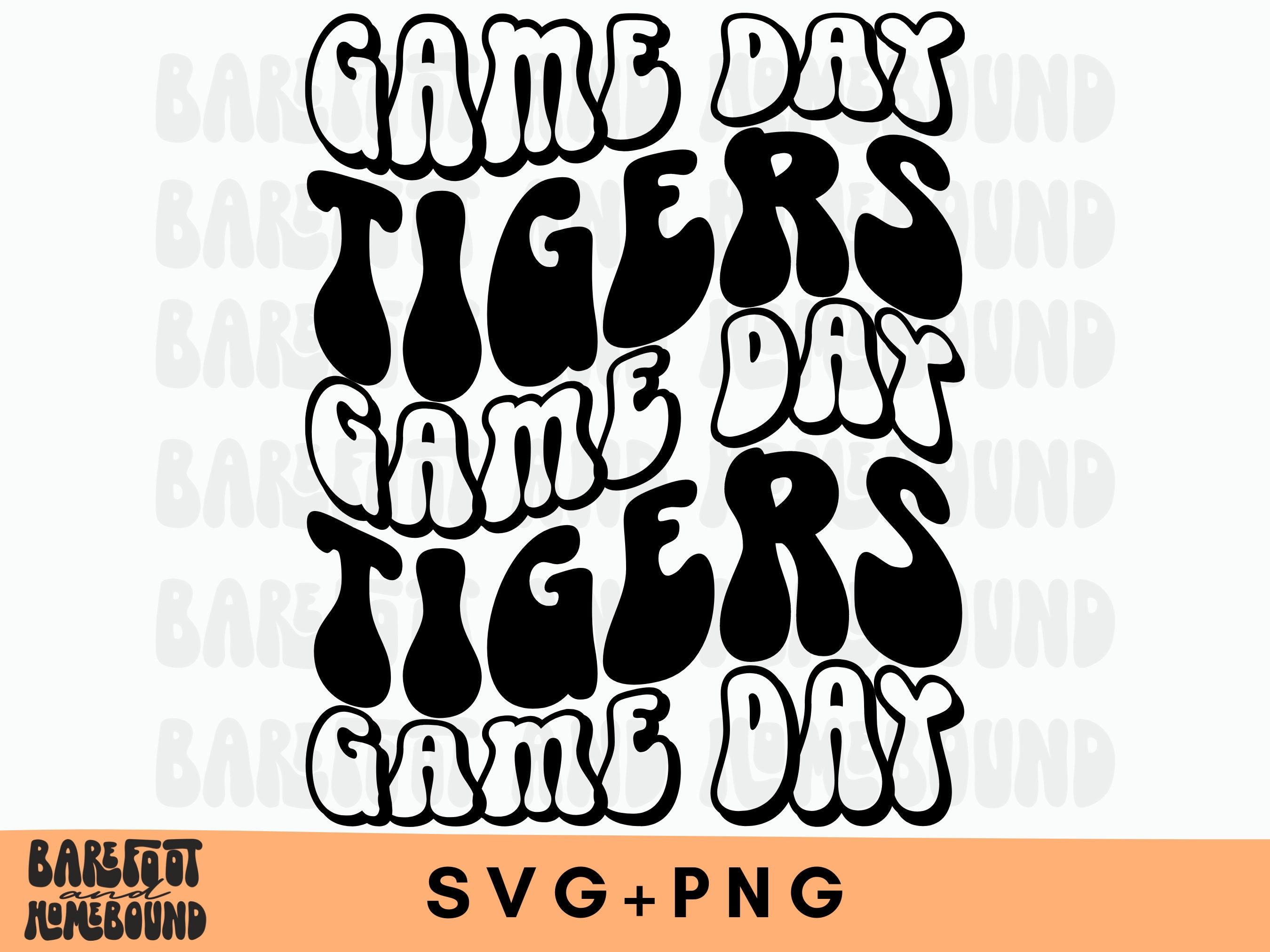 Game Day Tigers SVG Tigers Mascot PNG Tigers Shirt Design - Etsy