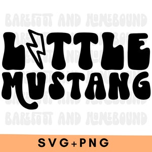 Little Mustang SVG: Youth Mascot Shirt Design (Digital Download)