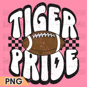 Retro Checkered Tiger Pride PNG, Tigers Mascot PNG, School Mascot Tigers Digital, Tigers Shirt Png, Retro Tigers, Tigers Digital Download