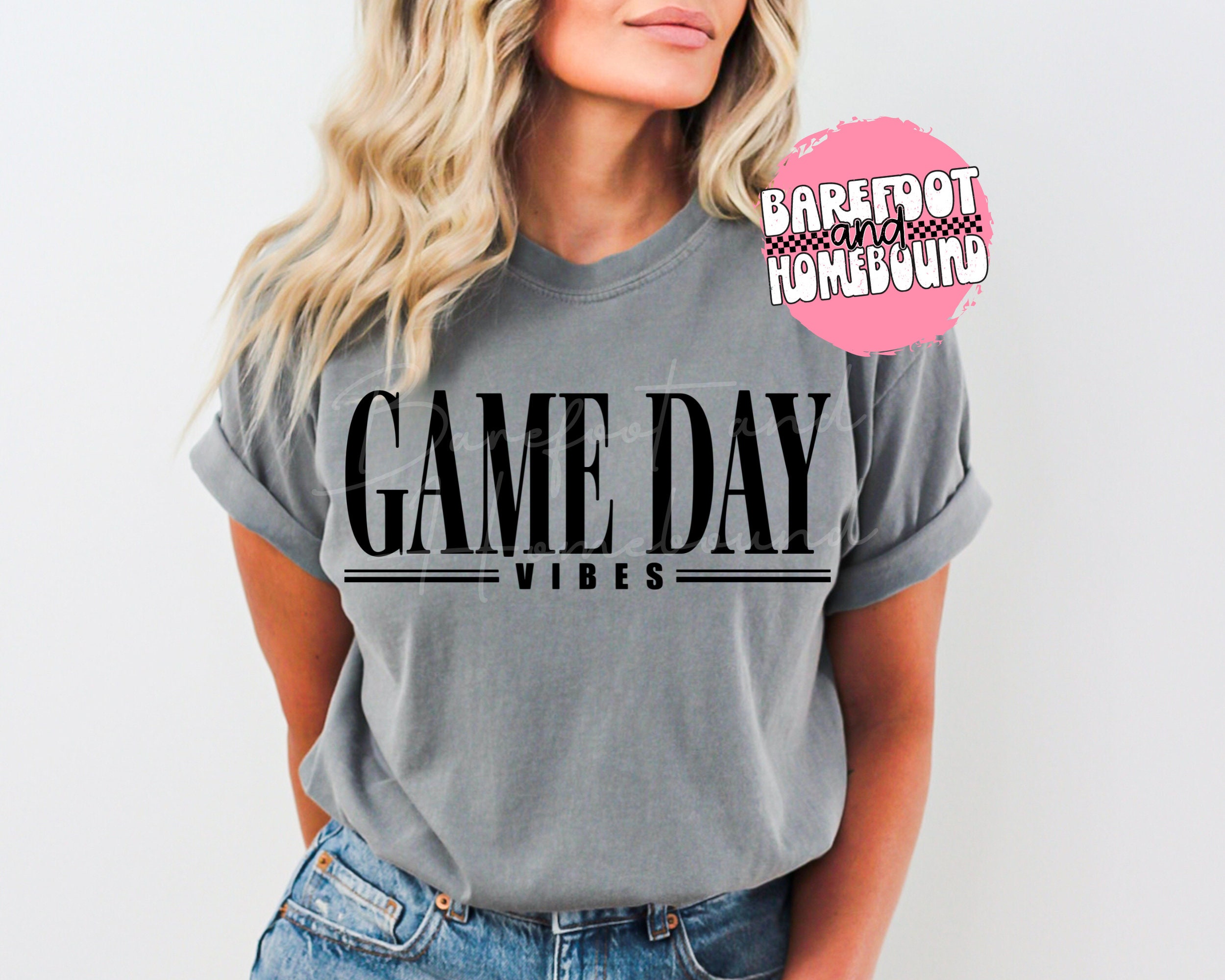 Game Day Vibes SVG PNG: Football Sublimation Design (Digital Download)