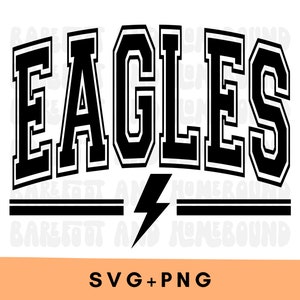 Varsity Eagles SVG: Mascot PNG, Shirt Design (Digital Download)