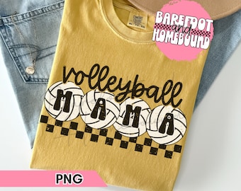 Checkered Volleyball Mama PNG, Volleyball PNG, Retro Volleyball Shirt Design, Volleyball Season png, Volleyball Mom Shirt Digital