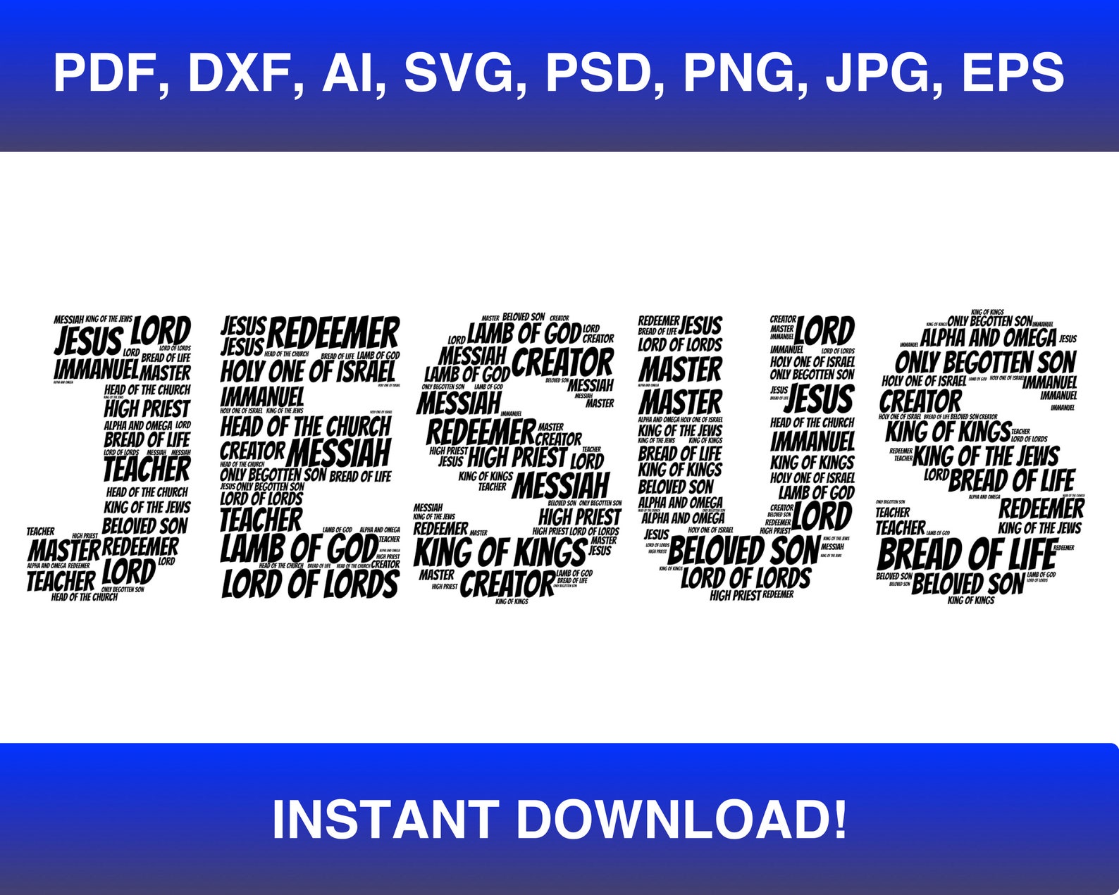 Jesus Word Art Svg, Jesus Shirt Svg, Jesus Svg, Christian Svg ...