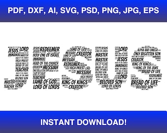 Jesus Word Art Svg, Jesus Shirt Svg, Jesus Svg, Christian Svg, Christian Shirt Svg, Mens Ministry Svg