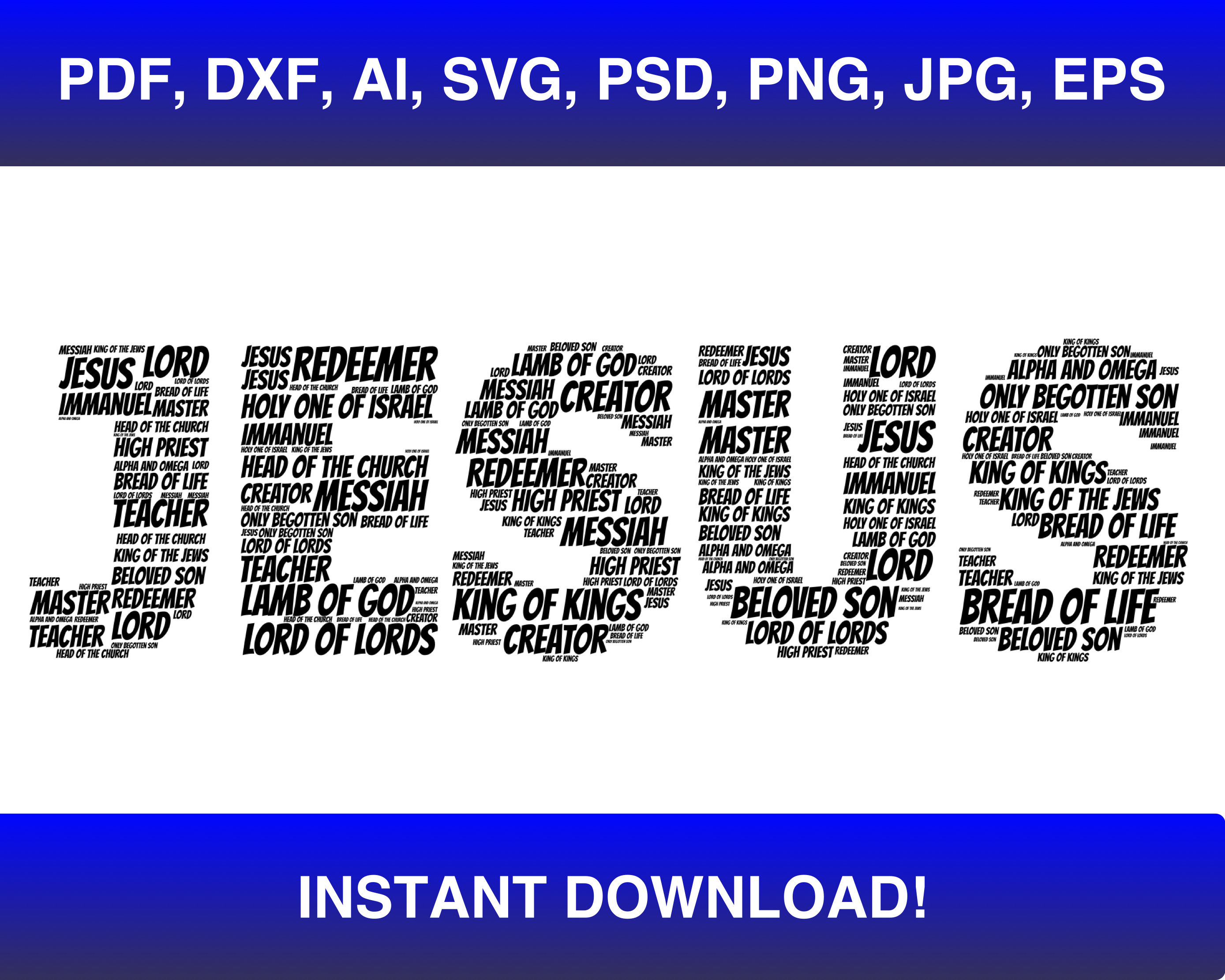 Jesus Word Art Svg, Jesus Shirt Svg, Jesus Svg, Christian Svg ...