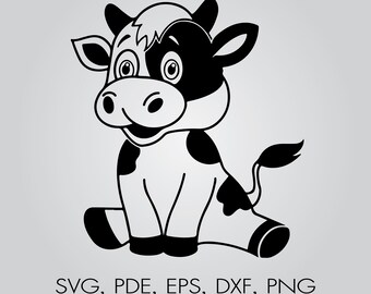 Download Cow Silhouette Svg Etsy