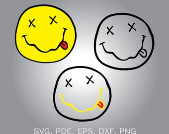 Free Free Nirvana Smiley Face Svg 553 SVG PNG EPS DXF File