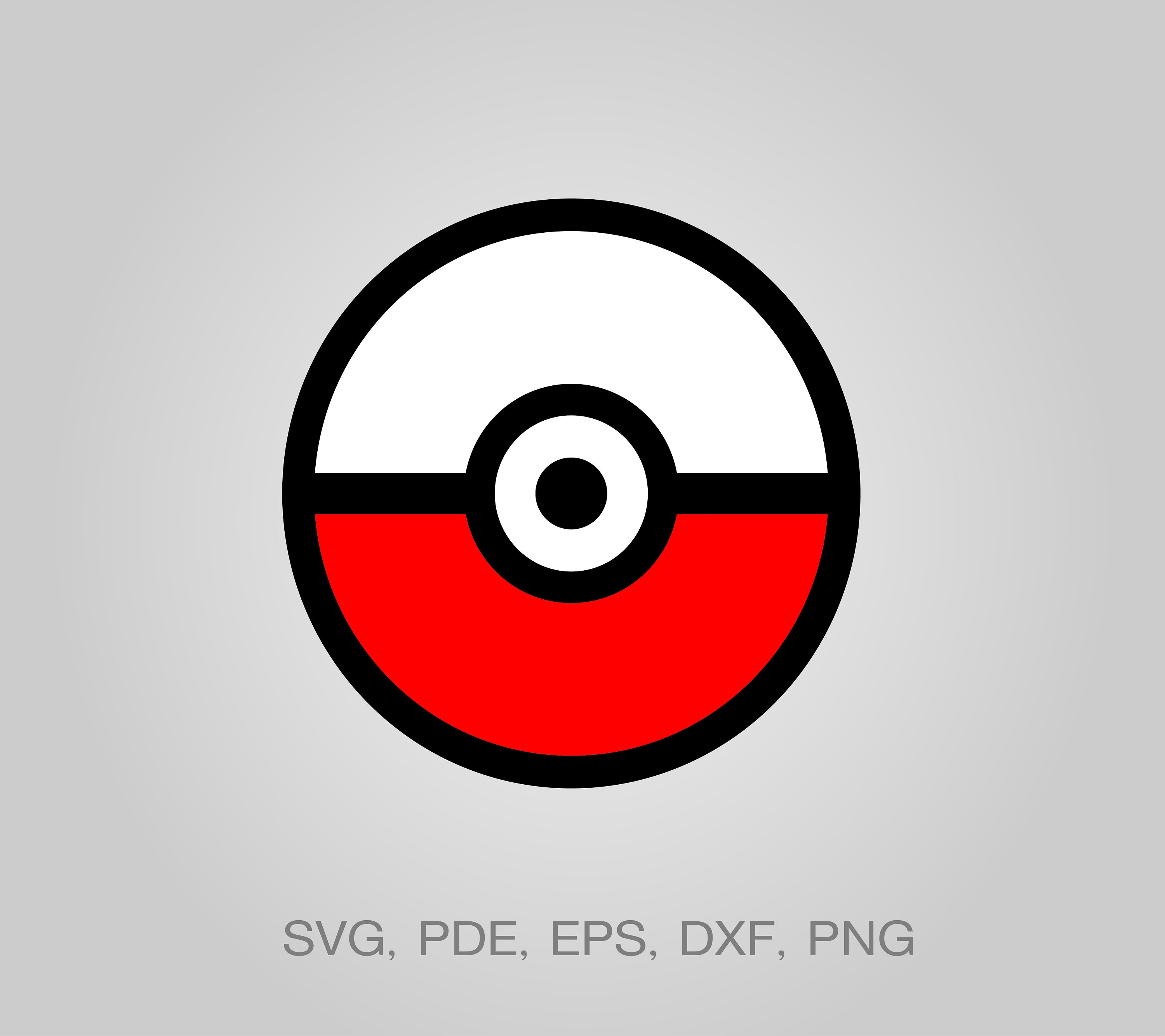 Pokemon Pokeball svg Digital Download for Cricut or | Etsy