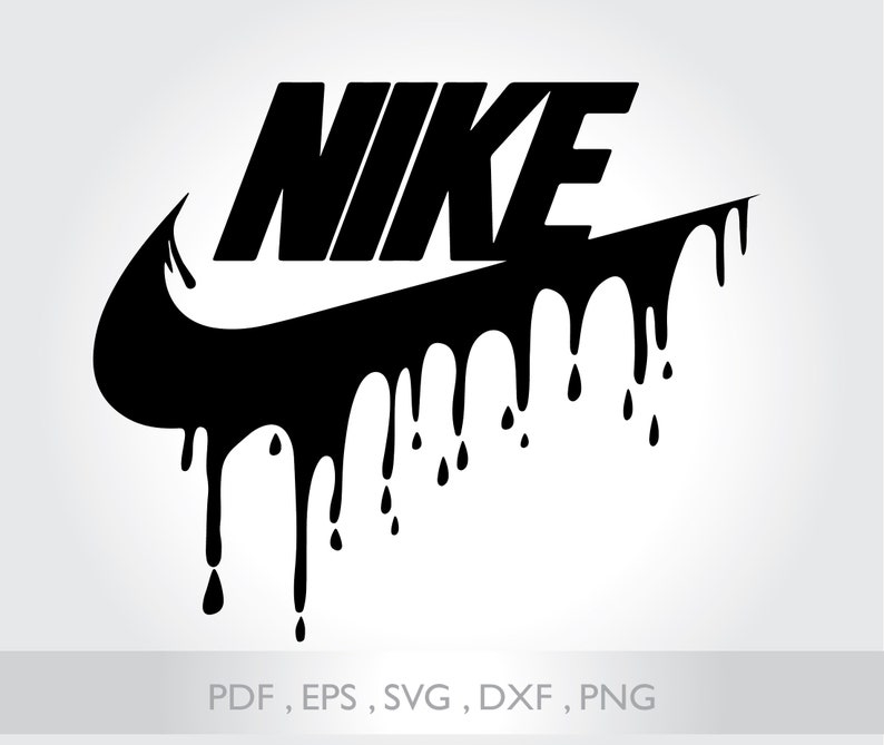 Nike Drip Logo SVG Files Cricut file SVG Eps png dxf pdf | Etsy