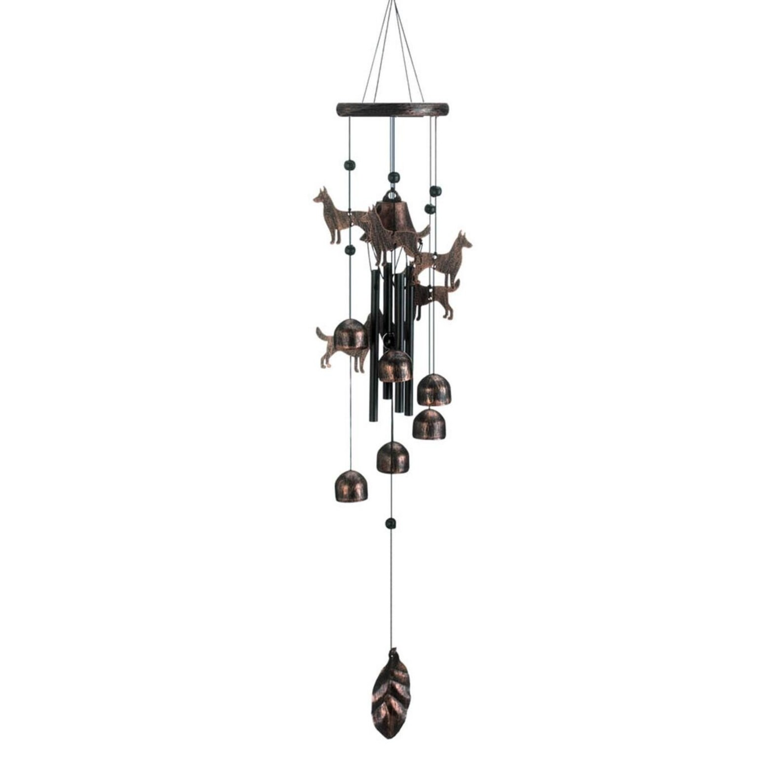 Bronze Dogs Wind Chimes Etsy