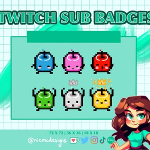 Stardew Valley Junimo Sub Badges | Twitch Sub Badges | Kick Sub Badges | Digital Art | Custom Emotes | For Twitch Streamers & Gamers