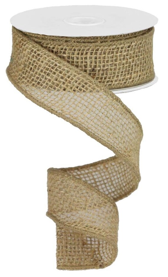 5m Natural Vintage Jute Burlap Ribbon For Gift Bow Craft DIY Weddings