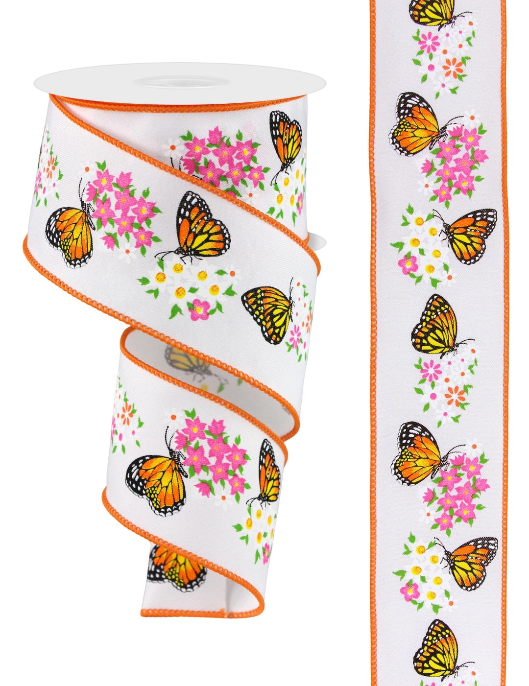 Butterfly Wired Ribbon, 2.5
