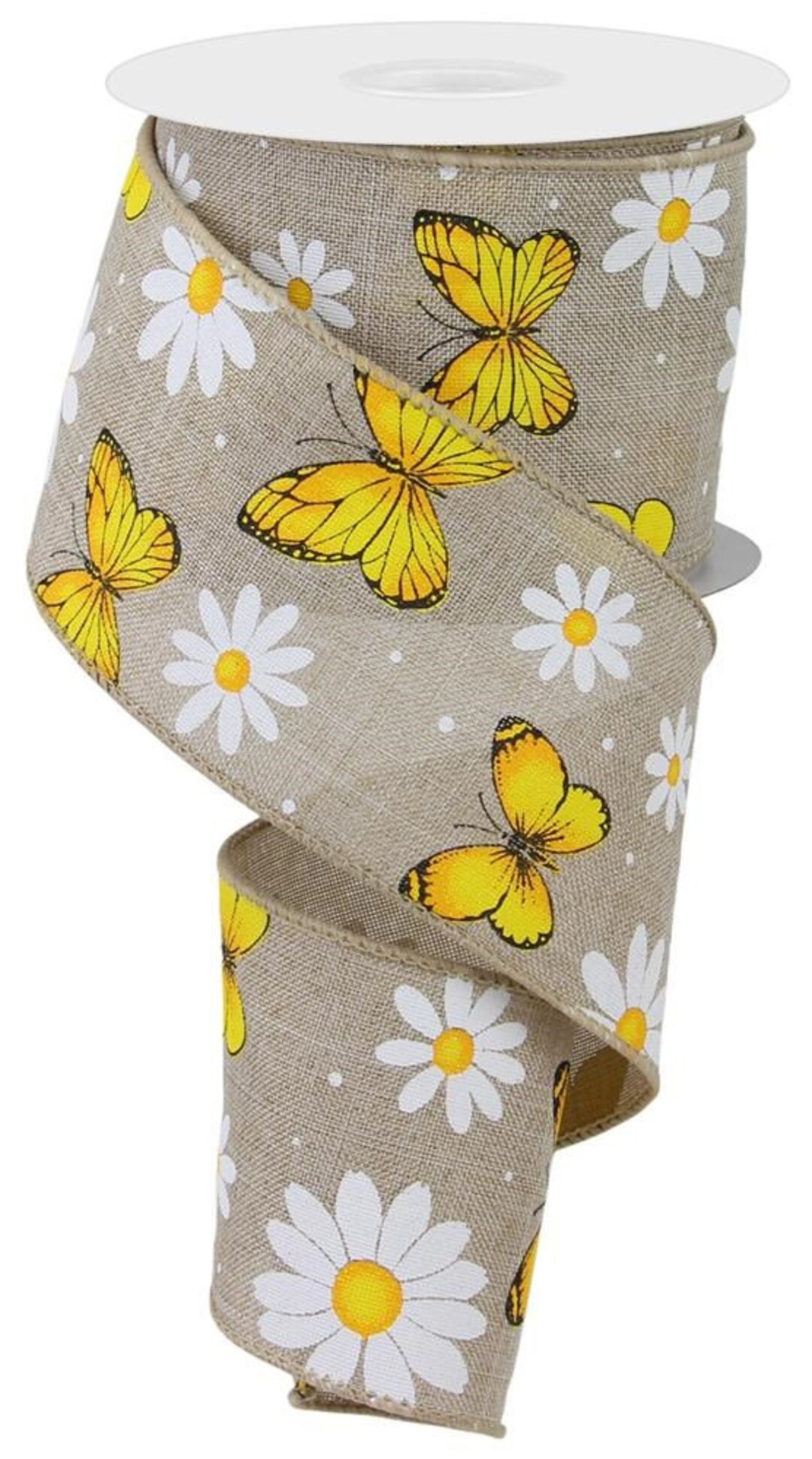 Butterfly Wired Ribbon, 2.5